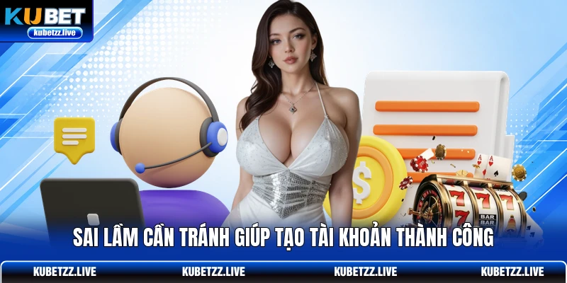 Sai lầm cần tránh giúp tạo tài khoản thành công Sai lầm cần tránh giúp tạo tài khoản thành công